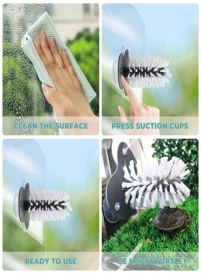 MHLLGN 2 Pack Turtle Brush Each with 3 Suction Cups for Tank, Aquatic Turtle Toys and Tortoise Habitat Accessories - Image 5